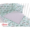 Baby Crib/Cot Bedding set 3-pcs - mint rabbits
