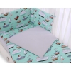 Baby Crib/Cot Bedding set 3-pcs - mint ships