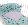 Baby Crib/Cot Bedding set 3-pcs - mint ships