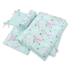 Baby Crib/Cot Bedding set 3-pcs - moons mint