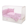 Baby Crib/Cot Bedding set 3-pcs - pink butterflies