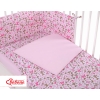 Baby Crib/Cot Bedding set 3-pcs - pink butterflies