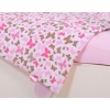 Baby Crib/Cot Bedding set 3-pcs - pink butterflies