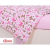 Baby Crib/Cot Bedding set 3-pcs - pink butterflies