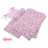 Baby Crib/Cot Bedding set 3-pcs - pink butterflies