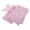 Baby Crib/Cot Bedding set 3-pcs - pink butterflies