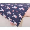 Baby Crib/Cot Bedding set 3-pcs - rabbits navy blue