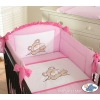 Baby Crib/Cot Bedding set 3-pcs (S70)- Teddy Bear pink
