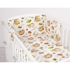 Baby Crib/Cot Bedding set 3-pcs - sloths beige