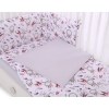Baby Crib/Cot Bedding set 3-pcs - swallows pink
