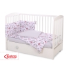 Baby Crib/Cot Bedding set 3-pcs - swallows pink