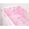 Baby Crib/Cot Bedding set 3-pcs - unicorn pink
