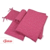 Baby Crib/Cot Bedding set 3-pcs - wine red stars