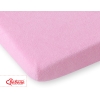 Baby Crib Sheet made of frotte (terry) 140x70cm- Pink