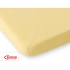 Baby Crib Sheet made of frotte (terry) Baby Cot 140x70cm- Yellow
