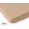 Baby Crib Sheet made of frotte (terry) for Baby Bed 140x70cm- light brown