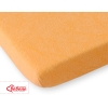 Baby Crib Sheet made of frotte (terry) for Baby Bed 140x70cm- Orange
