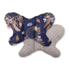 Baby Double-sided Anti Shock Pillow "BUTTERFLY" - dream catchers dark blue/gray brown