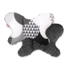 Baby Double-sided Anti Shock Pillow "BUTTERFLY" - gray fish scales/anthracite