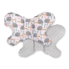 Baby Double-sided Anti Shock Pillow "BUTTERFLY" - hedgehogs gray/gray