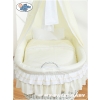 Wicker Crib with Crapes - Bellamy cream