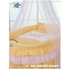 Baby Moses Basket on Wheels / Wicker drape crib- Little Prince/Princess peach