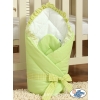 Baby nest - Bear with bow green Newborn Blanket