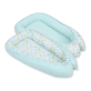 Baby nest- blue butterflies/mint