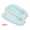 Baby nest- blue butterflies/mint