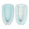 Baby nest- blue butterflies/mint