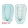 Baby nest- blue butterflies/mint