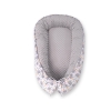 Baby nest minky - hedgehogs Gray