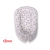 Baby nest minky - hedgehogs Gray