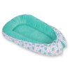 Baby nest minky - hedgehogs mint