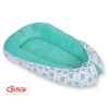 Baby nest minky - hedgehogs mint