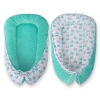 Baby nest minky - hedgehogs mint