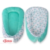 Baby nest minky - hedgehogs mint