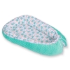 Baby nest minky - hedgehogs mint