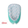 Baby nest minky - hedgehogs mint
