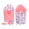 Baby nest minky with bow - little doggies