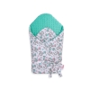 Baby nest minky with stiffening with bow - rocking horses