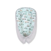 Baby nest- mint rabbits/gray