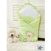 Baby nest - Newborn Blanket Bear with bow green