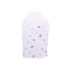 Baby nest Newborn Wrapping Blanket - Gray-blue stars