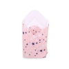 Baby nest - pink-navy blue stars