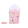 Baby nest - pink-navy blue stars
