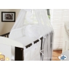 Baby Nursery Bedding set 5-pcs- with canopy (S60)- Good night white