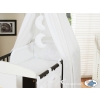 Baby Nursery Bedding set 5-pcs- with canopy (S60)- Good night white