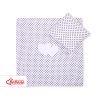 Baby pram bedding set 2pcs- Hanging Hearts black dots on white