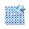 Baby pram bedding set 2pcs- Navy blue-mint dots
